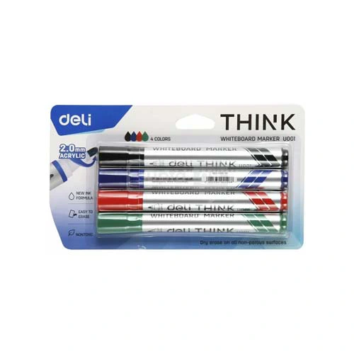 DELI-დელი THINK დაფის მარკერი 4-ფერიანი შეკვრა EU00101