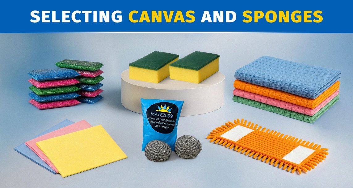 how do choose cleaning cloth and dishwashing sponges