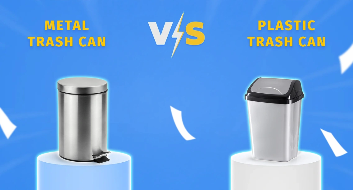 Metal Vs Plastic trash cans 