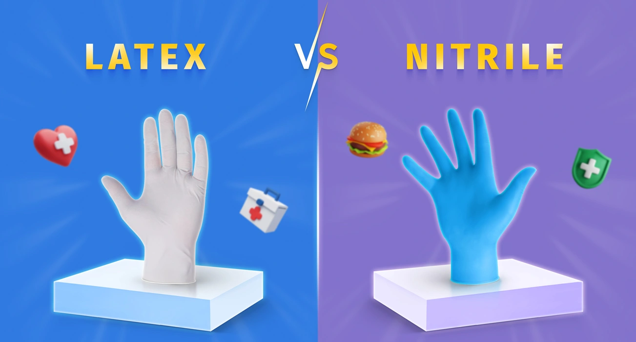 nitrile or latex gloves - what's the difference between them?